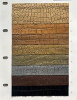Tissu 100% polyester 300 g/m² respirant, motif crocodile, aspect daim mat, éco-responsable, végétalien, couleurs personnalisées, avec support tissé