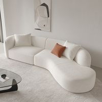 Canapé 2 places en tissu, mobilier de salon de luxe moderne