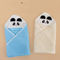 OEM ODM Cotton Woven 90x90cm Hooded Baby Towel Soft Absorbent Square Bath Towel Custom Wholesale Factory