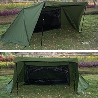Tente de camping en coton pour l'extérieur, portable, pour pique-nique, protection solaire, imperméable, double couche, quatre saisons, abri imperméable 2000-3000 mm