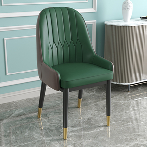 Vente directe d'usine, chaises de salle à manger modernes en cuir rembourré, prix de gros abordables - Product Image 6