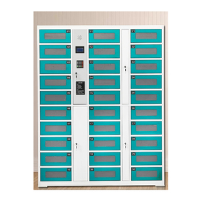 Station de recharge de téléphone portable publique intelligente avec casier de stockage automatique à écran tactile et structure assemblée par serrure électronique - Product Image 5