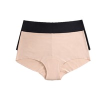 Braguitas de cintura media a prueba de camel toe, invisibles, estilo hipster, sin costuras, para entrenamiento, para mujer