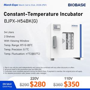 โรงงานผลิตตู้บ่มเพาะเชื้อ BIOBASE ตู้บ่มเพาะเชื้อแบบตั้งโต๊ะขนาดเล็ก 54 ลิตร ทำจากแก้ว ควบคุมอุณหภูมิคงที่ สำหรับห้องปฏิบัติการ - Product Image 2