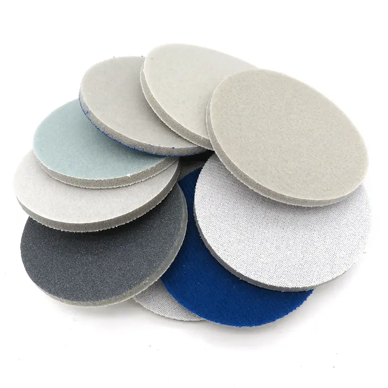 3inch Flocking Round Sponge Sanding Disc Hook and Loop Sanding Disc 3000 Grit Foam Sandpaper for Polishing Grinding Power Tool