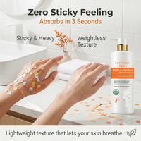Lotion corporelle hydratante douce en gros format avec pompe, formule hydratante douce pour les marques de beauté, approvisionnement en gros direct usine