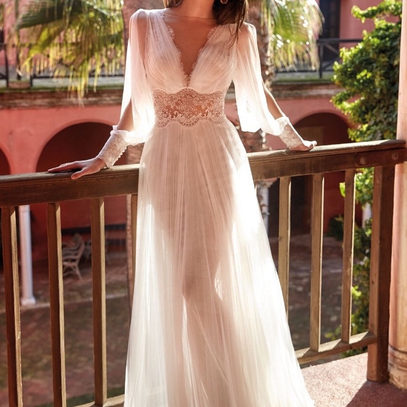 wine lace bodycon dress Wine Sheer Lace Twist Detail Asymmetric Maxi Dress main image 0