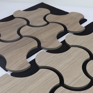 Chất lượng cao hình lục giác độ ẩm bằng chứng ngọn lửa kháng akupanel âm thanh hấp thụ Hội Đồng Quản trị HDF Gỗ Acoustic bảng điều khiển với Veneer kết thúc - Product Image 2