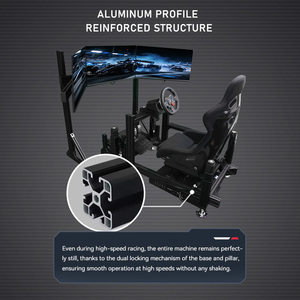 ชุดจำลองการแข่งรถ YHY Sim Racing Cockpit 3 จอภาพ โครงสร้างเสริมความแข็งแรงด้วยอะลูมิเนียม พร้อมระบบเคลื่อนไหว 3 DOF สำหรับรถแข่ง F1 - Product Image 2