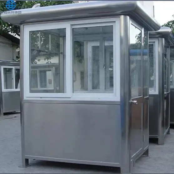 Groothandel Prijs Mobiele Outdoor Kiosk Ticket Booth Guard Huis Cabine Lange Levensduur Kleine Prefab Huis Voor Security Guard Kamer