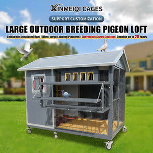 Pigeonnier extérieur robuste et grande volière imperméable pour pigeons de course, pour jardin et ferme - Product Image 1