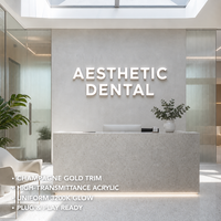 Enseigne lumineuse personnalisée à lettres en relief époxy, illuminée pour salons de beauté