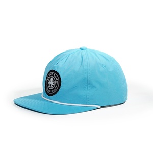 Gorras Deportivas Snapback de 5 Paneles con Visera Plana, Logotipo Personalizado, Gorras de Golf, Parche Bordado de Nailon, Cuerda, OEM - Product Image 3