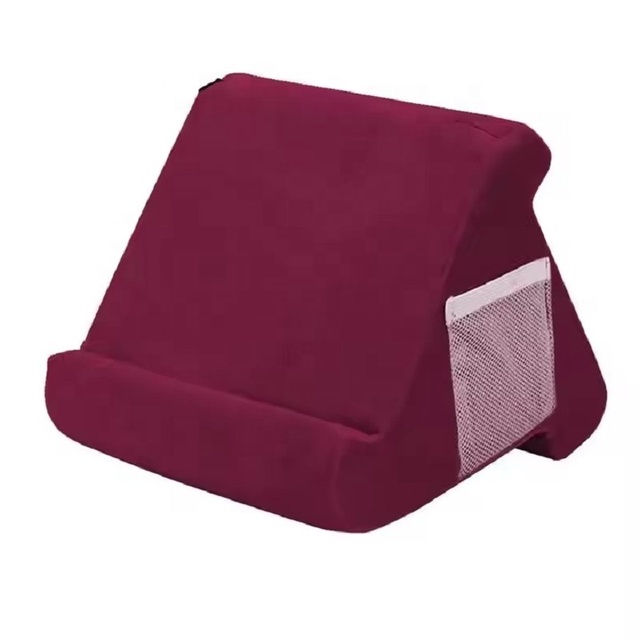 Factory Customize Foam Reading Pillow Hand Free Phones Cushion Holder for Tablet Lap Pillow Stand