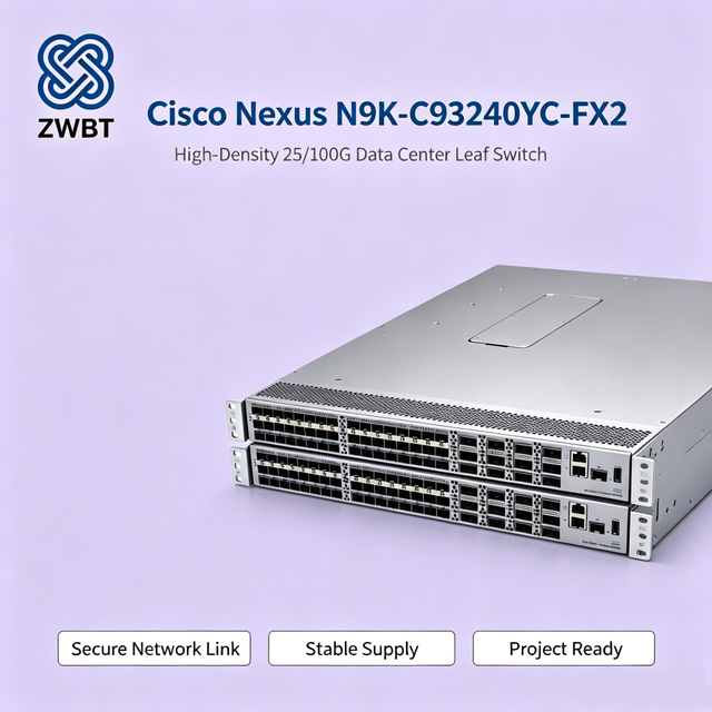 Cisco N9K-C9336C-FX2 Nexus 9300-FX2 Series 36-Port Layer 3 VLAN-Supported Network Switch with SFP and QSFP28 Ports