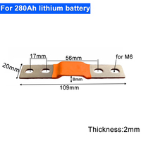 Barres omnibus flexibles laminées en cuivre Barre omnibus tressée en cuivre 280Ah 302Ah 304Ah Lithium LiFePO4 48V Batterie Barre omnibus en cuivre