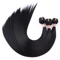 Extensions de cheveux synthétiques de qualité supérieure, tissage ultra doux et lisse pour blondes, très résistantes, lisses comme des baguettes