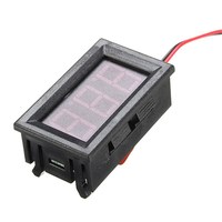 AC 70-500V 0.56 "LED Digital Voltmeter Alat Instrumen Volt Meter Tegangan 2 Kabel Tampilan Merah Hijau Biru 110V 220V DIY 0.56 Inci