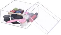 Boîte en acrylique transparente sur mesure de haute qualité avec couvercle, présentoir en plexiglas, boîte transparente en acrylique avec couvercle