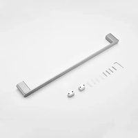 Ensemble d'accessoires de salle de bain en acier inoxydable au design moderne, kit de quincaillerie, support mural pour serviettes, porte-rouleau de papier toilette