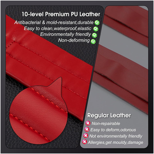 Kit BDSM per Bondage, Altalena per Sesso, Arredo per Adulti in Pelle PU Rossa Regolabile per Coppie - Product Image 3