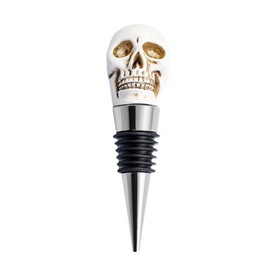Bouchon de bouteille de vin en résine en forme de crâne pour fête d'Halloween - Product Image 5