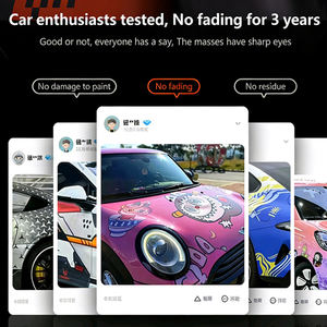 Película de pintura y cambio de color KMScar disponible para personalización basada en imágenes. Pintura Completa para Autos de Carreras y Anime - Product Image 4