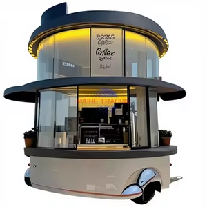 Camion de restauration en fibre de verre pour snacks et fast-food, chariot personnalisable avec garantie d'un an - Product Image 1