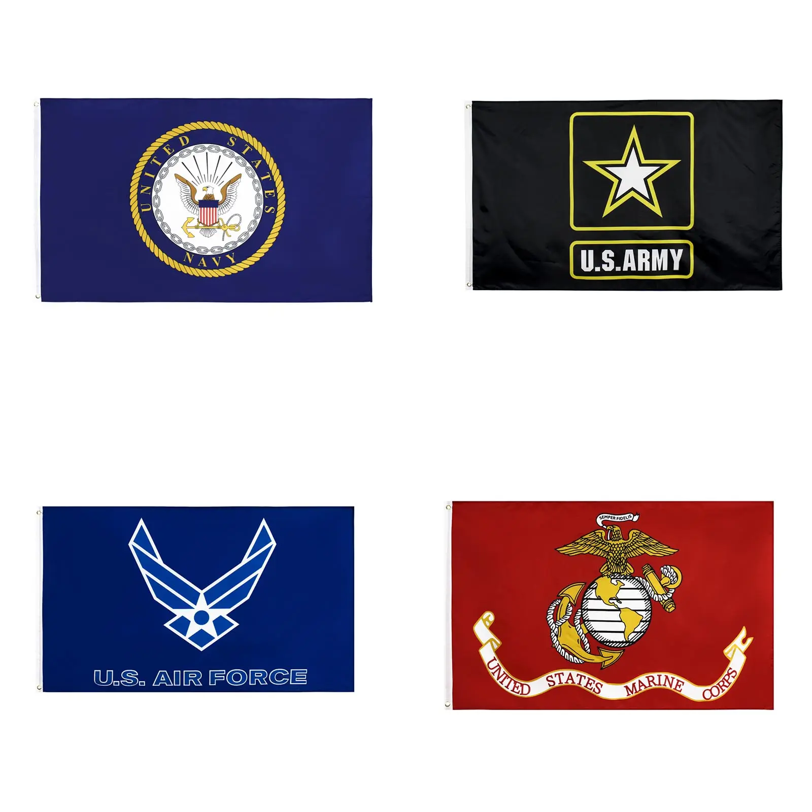 Commercio all'ingrosso 100% Poliestere 3x5ft Azione US Navy Air Force Degli Stati Uniti Marine Corps Militare <span class=keywords><strong>USMC</strong></span> US Army Bandiera