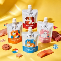 Sachet Doypack Personnalisé Imprimé pour Friandises pour Animaux, Emballage en Plastique Stratifié Anti-humidité pour Aliments pour Animaux