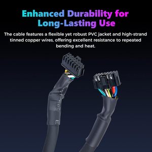 Creality K2 Print Head <b>Cable</b> 80C 300V High Temp Resistant FPC Flat <b>Cable</b> Replacement For 3D <b>Printer</b> Hotend Mainboard Connector - Product Image 4