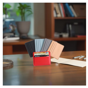 Borsa per carte ultrasottile con Slot per schede di grande capacità piccola borsa di credito Multi-Slot per schede sottile e minimalista <span class=keywords><strong>portafoglio</strong></span> - Product Image 2