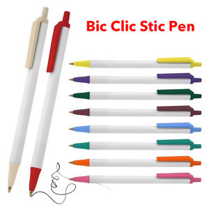 Bolígrafo retráctil de plástico personalizado B-I-C Clic Stick en oferta, con logotipo personalizado para promoción - Product Image 1