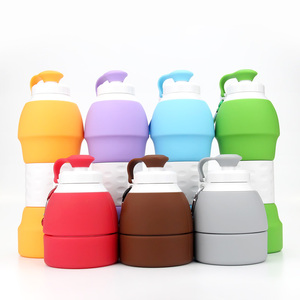 Botellas de Agua Plegables de Silicona para Deportes al Aire Libre, Botella Plegable Reutilizable para Niños con Logotipo Personalizado, Botella de Agua Plegable Higiénica - Product Image 6