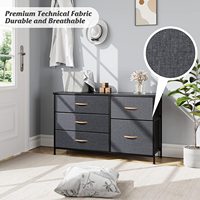 Armoire de rangement en bois à 5 tiroirs, meuble de table, commode en rotin et bois blanc, pour chambre à coucher, ensemble de vêtements