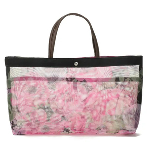 Sac fourre-tout pour femmes, poignée fleurie, sac en maille, écologique, réutilisable, sac fourre-tout pour femmes - Product Image 2