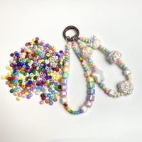 Perles acryliques en forme de goutte d'eau 3*5mm, 500g/sac, couleurs macaron mélangées, perles en vrac pour accessoires de bijoux, bracelet DIY, matériel de perlage