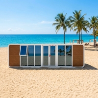 Maison conteneur préfabriquée isolée de 40 pieds, bureau mobile portable, type Apple Cabin, de haute qualité et populaire