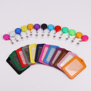 Multi-Slot PU Imitation Leather <b>Card</b> Holder Work Badge/ID <b>Access</b> <b>Control</b>/BUS <b>Card</b> Holder Name Badges Accessory - Product Image 5