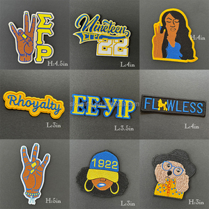 SGRHO 1922 Soror Sigma Love Eeyip, вы можете сделать это Sigma Gamma Rho ручная вышивка Пудель нашивка для джинсовой куртки - Product Image 4