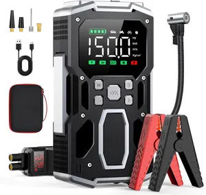 4000A Portable Jump Starter with Air Compressor 12V Starting Device Power Bank Car Booster ODM