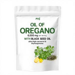 Cápsulas de Aceite de Orégano y Semilla Negra Puro y Natural, Antioxidante, 180 Unidades, Sin GMO, Para Adultos, Directo de Fábrica, MOQ Bajo, Personalizable - Product Image 3