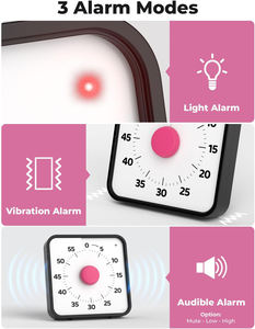 Minuteur mécanique Pomodoro de 60 minutes en gros pour la cuisine, les réunions, la productivité visuelle, l'étude et les enfants - Product Image 5