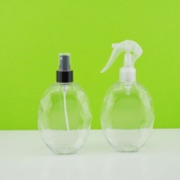 Bouteille nettoyante pour le visage en plastique transparent de 300 ml 10oz Bouteille d'huile nettoyante pour animaux de compagnie