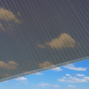 Panneaux en <span class=keywords><strong>polycarbonate</strong></span> cellulaire creux transparent extrudé UV de 6 mm, 8 mm, 10 mm pour toit de serre - Product Image 3