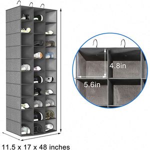 Organisateur de placard 10 couches à prix compétitif pour la maison, organisateur suspendu 30 compartiments pour chaussures et vêtements - Product Image 2