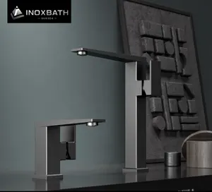 Wastafel Panas dan Dingin Mixer Keramik Cartridge Modern Keran Air Saniter Bahan Bangunan Griferia Kamar Mandi Basin Faucet