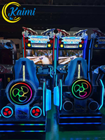 Bateau de Course Dynamique et Réaliste en Métal, Machine de Jeu d'Arcade à Monnayeur à Grande Vitesse avec Lumières Clignotantes pour Enfants et Adultes (Version Anglaise)