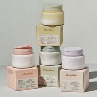Cajas de crema para cosméticos, embalaje de cartón laminado mate y en relieve para crema facial, aceites esenciales para pestañas