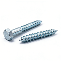 Vis autotaraudeuses à tête hexagonale métriques ASME B 18.6.4 en acier au carbone, finition zinguée, oxyde noir, classe 4.8 6.8, non standard